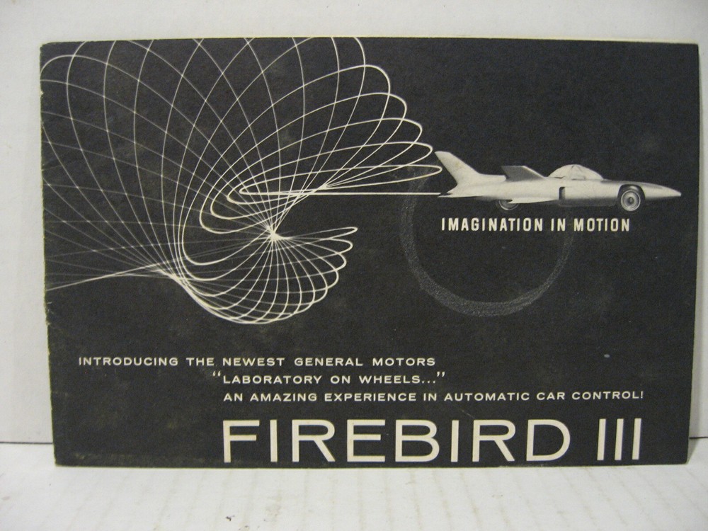 1959 GM Firebird III Concept Car Dealer Brochure