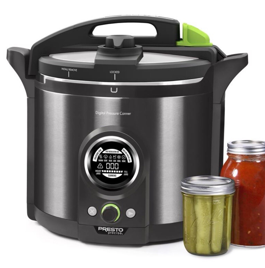 FREE SHIP Presto  12 Quart Automated Digital Canner, Black Stainless (02144)-image