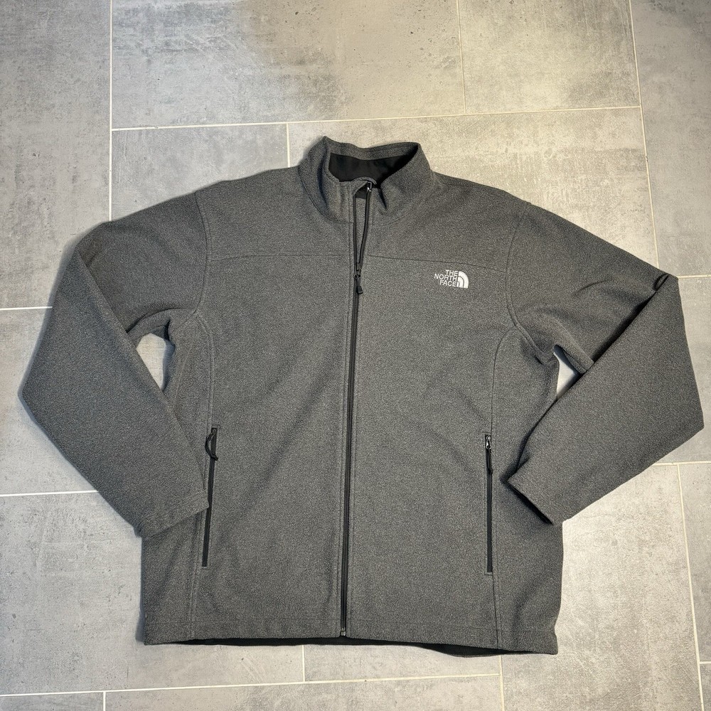 The North Face ANKU Fleece Jacket, Gray, Mens Size XXL