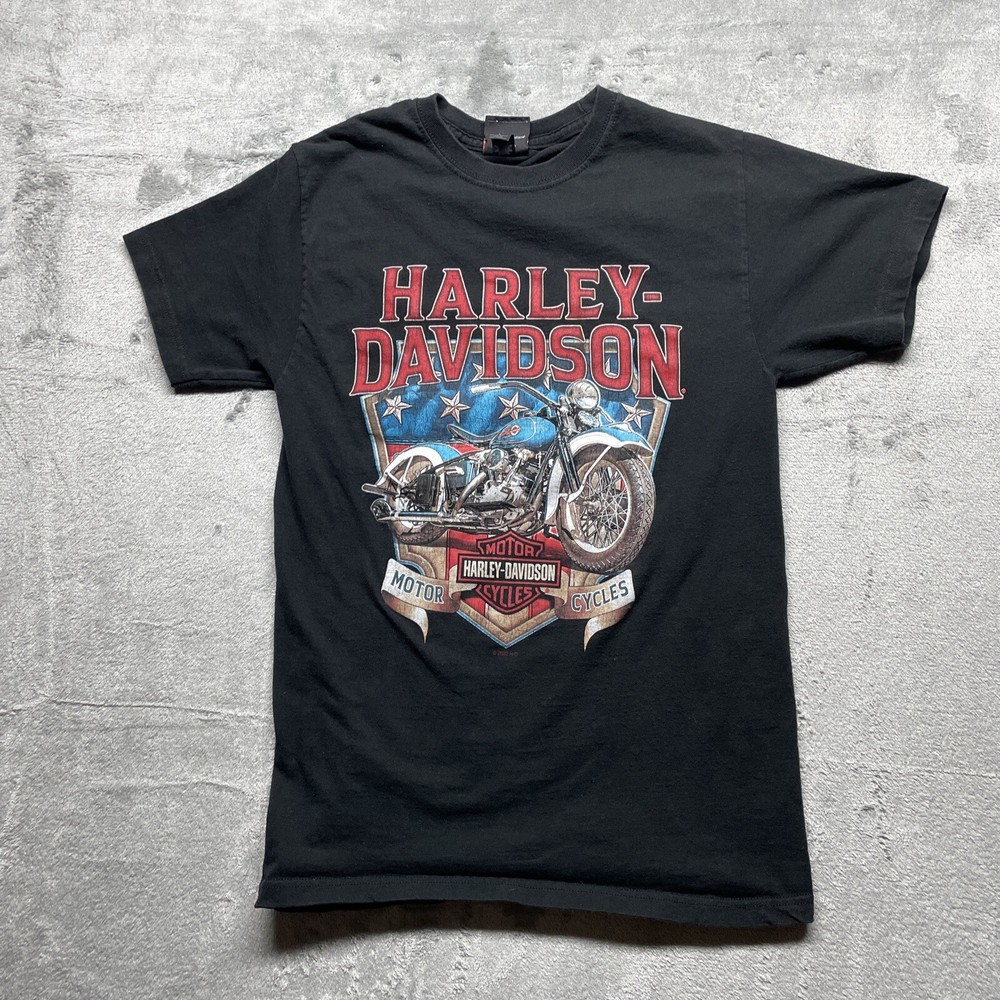 Harley Davidson T-Shirt Women’s Size Small Black 2022 Motorcycle Fort Worth