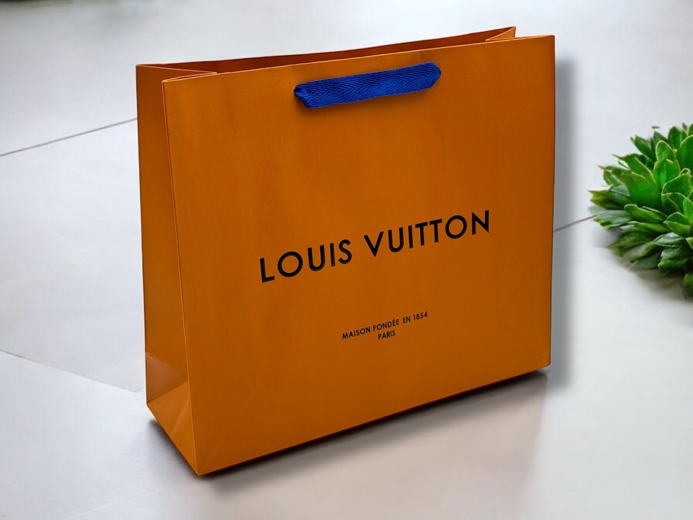 Classic Louis Vuitton  Orange Large Shopping Gift Bag  17” x 12.125 x 5”