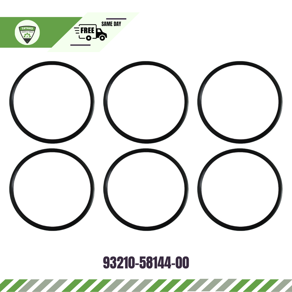 93210-58144-00 Fits Yamaha Outboard 115-250 HP V6 O-Ring x 6 PCS  93210-58677-00