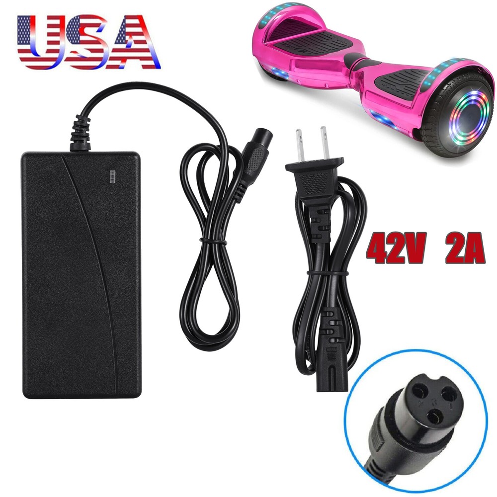 Balancing Scooter Hoverboard Adapter Charger Power Supply 42 Volt 2AMP PASS-CC