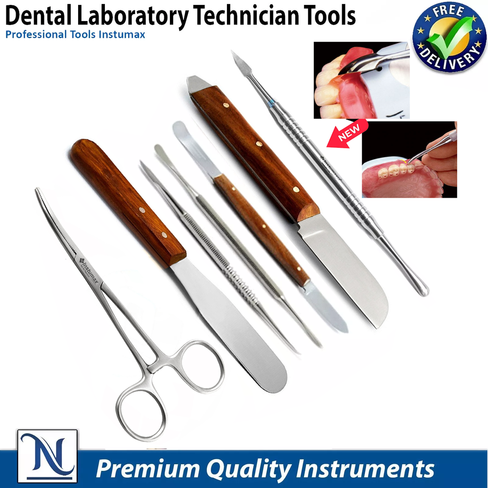 Dental Plaster Spatula Knife Carvers Zahle Beale Nesss Waxer Laboratory Wax Kit