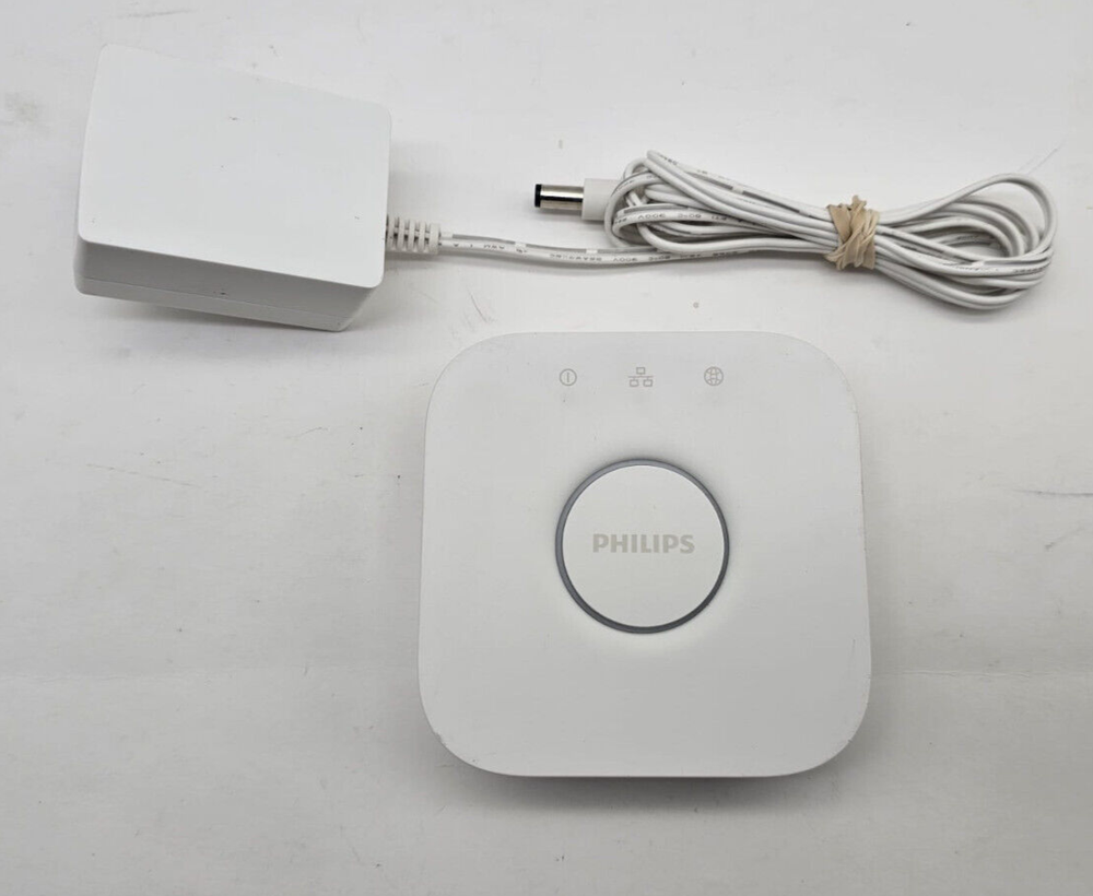 Philips Hue Bridge 2.1 Hub - Model 3241312018A w/ Power Supply