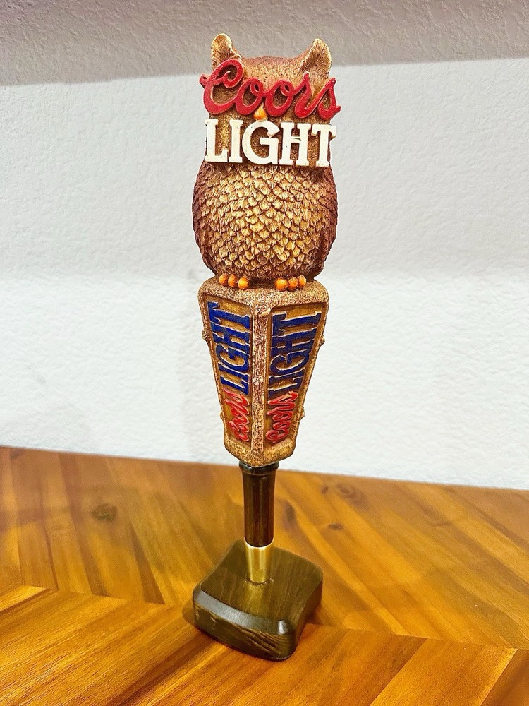 Coors Light Owl-Themed Draft Beer Tap Handle for Bars and Pubs