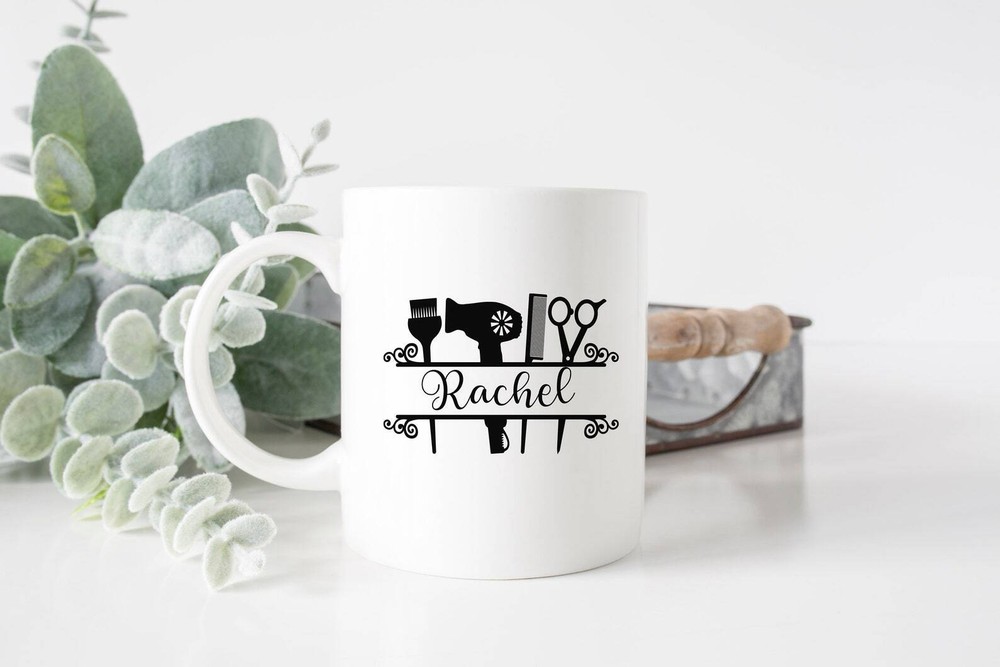 Custom Hairstylist Mug Personalized Christmas Gift for Stylists  -image