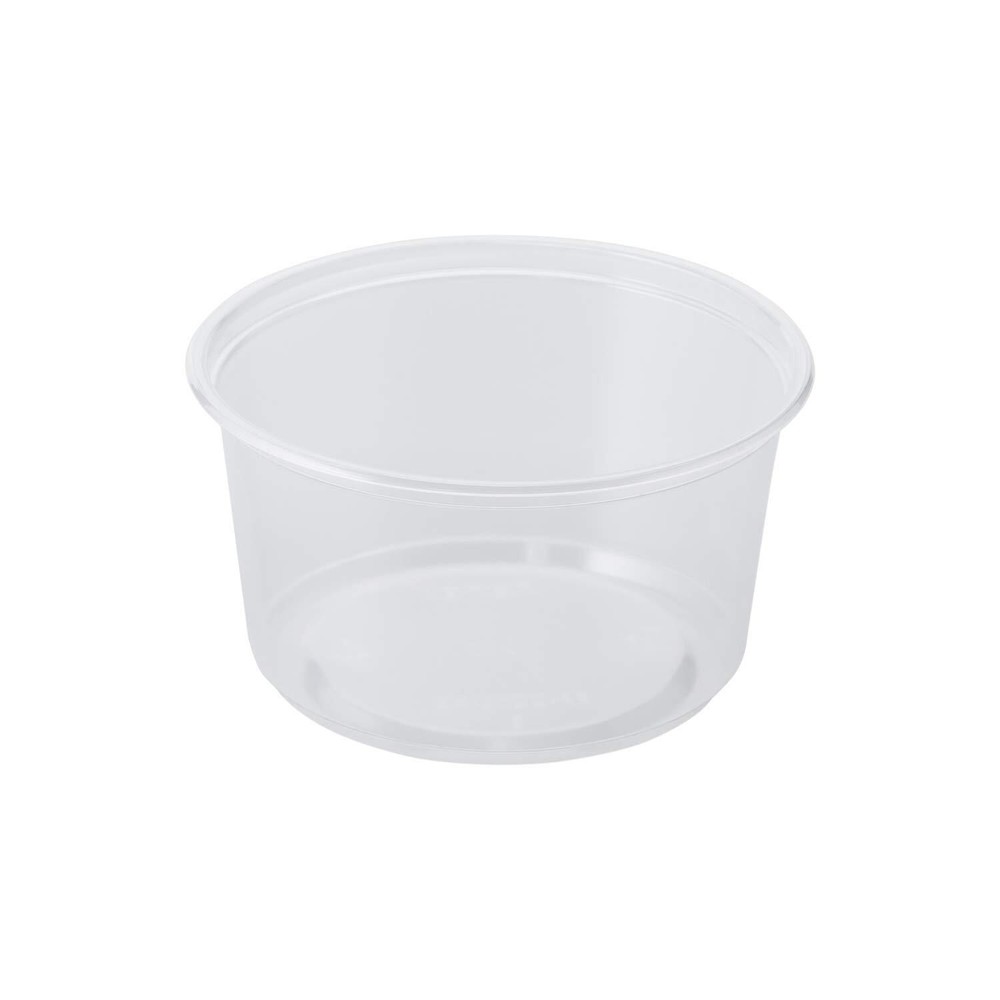 12oz Clear PP Plastic Round Deli Container - 500ct for Hot & Cold Foods