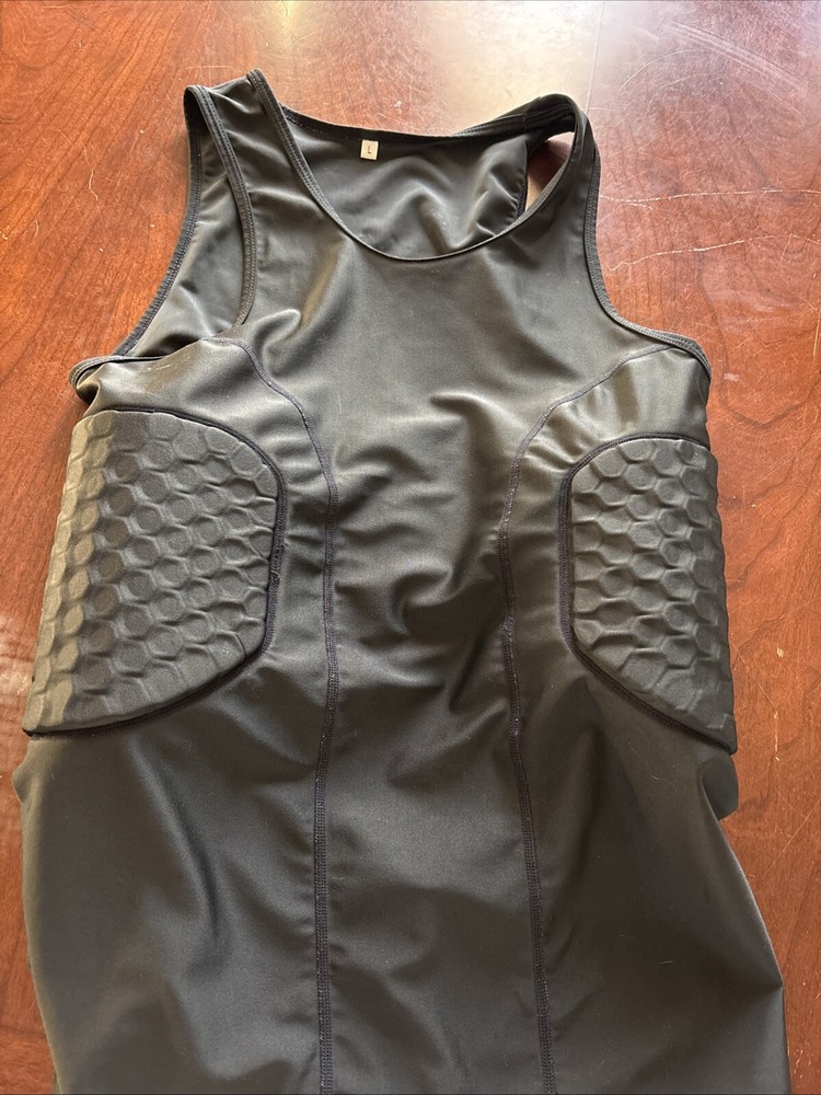 Athletic protective gear sleeveless shirts