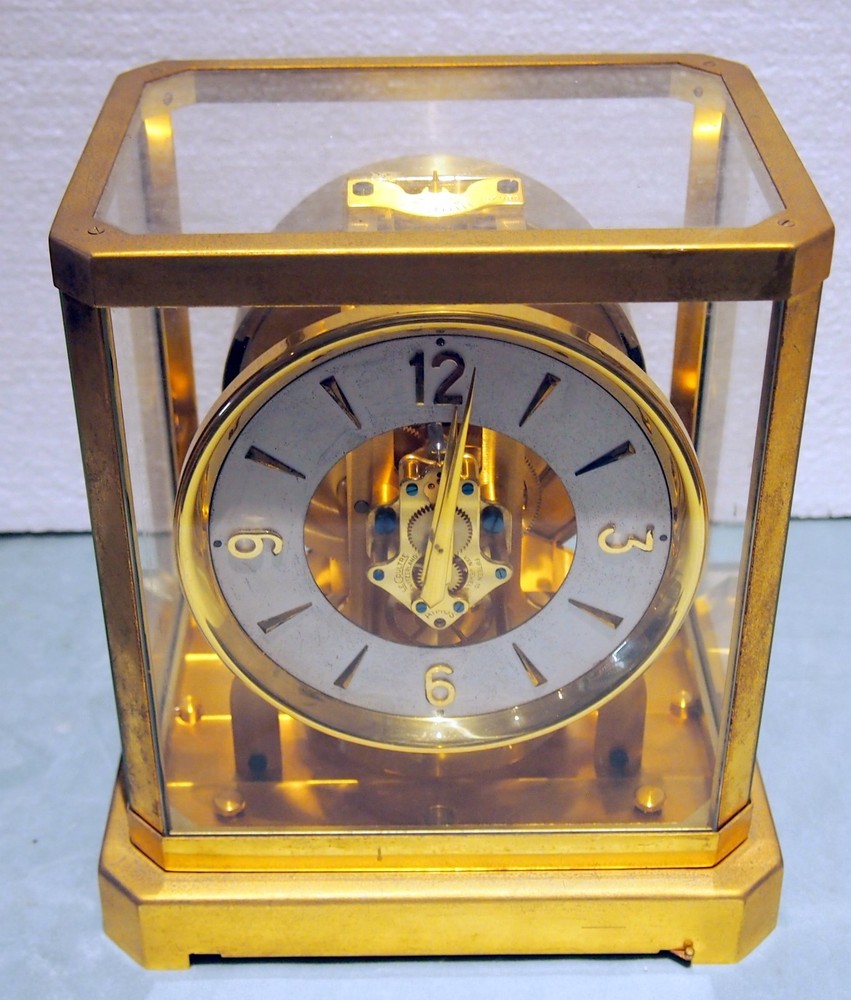 Rare Vintage Jaeger-LeCoultre Atmos Switzerland  15 Jewel Mantle Clock VXN Fine