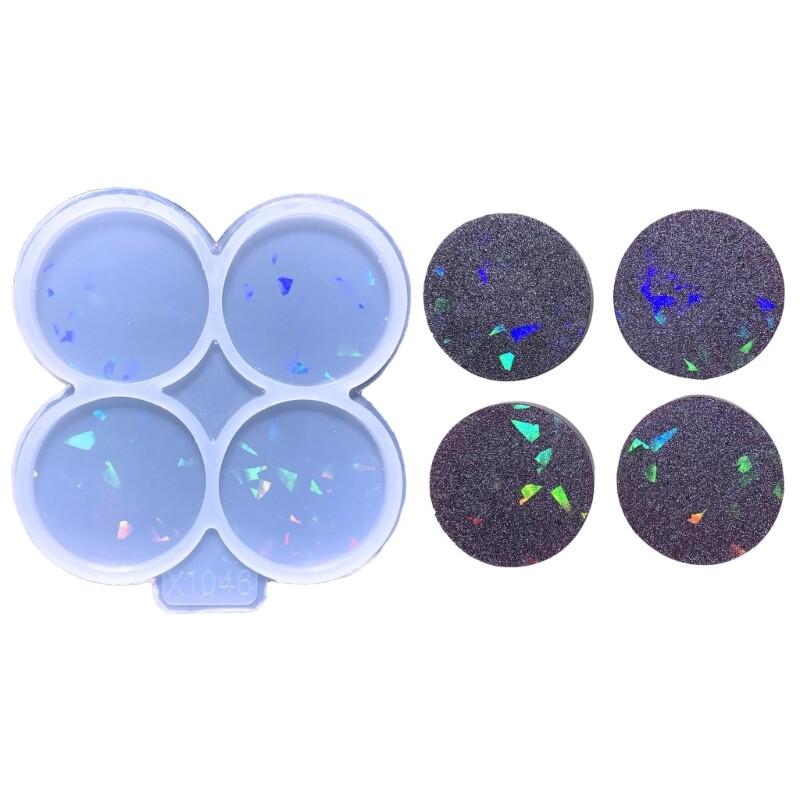 Resin Badge Reel & Phone Grip Mold for UV Resin Crafting