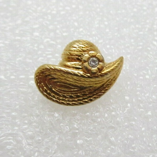 Women's Avon Cartwheel Floppy Hat Lapel Pin (B92)
