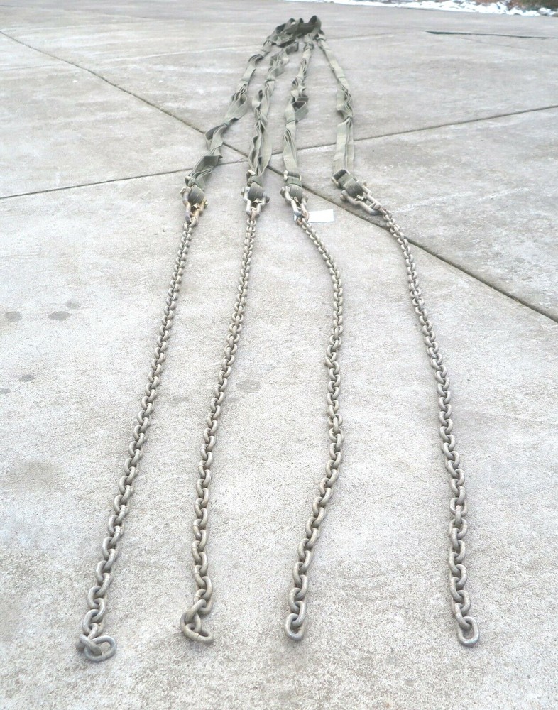 New Military Aerial Air Cargo Aerial Lift Sling 15K lbs Crane Chain Harness 22'