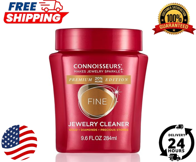 Connoisseurs Fine Jewelry Cleaner For Cleaning Gold, Platinum, Diamonds and Prec