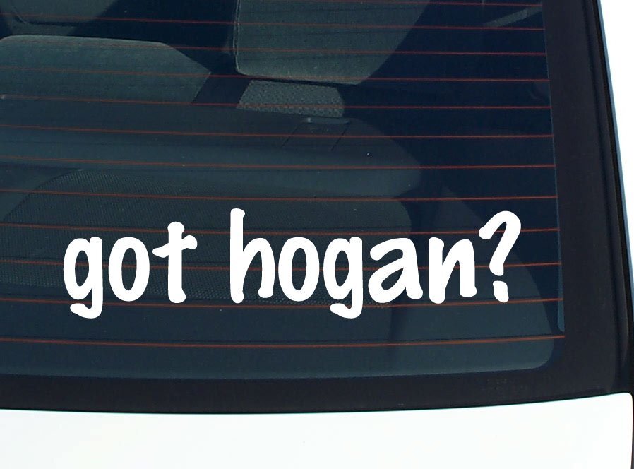 got hogan? CAR DECAL BUMPER STICKER VINYL FUNNY LAST NAME WINDOW PRIDE