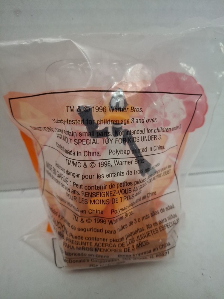 Vintage 1996 McDonalds Space Jam Daffy Duck Happy Meal Toy NEW