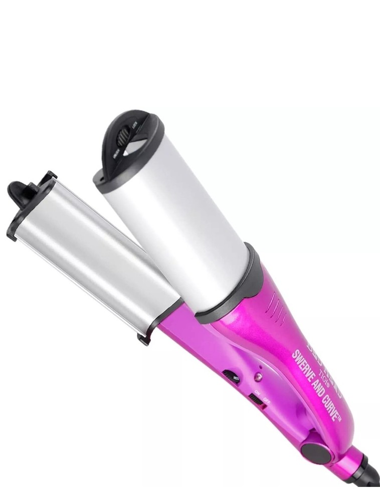 Bed Head Swerve Curve Hair Waver and Wand for Beachy Waves 2-in-1 Styling Tool