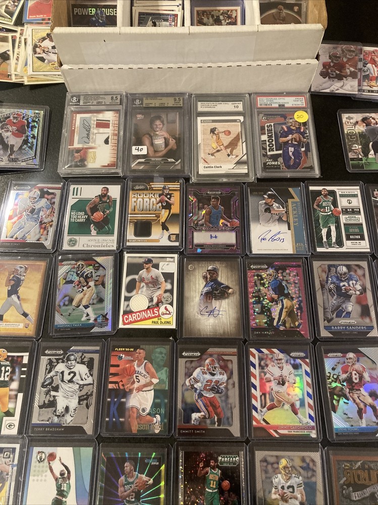 500+ CARD PSA 10 BGS 9.5 SPA Tom Brady Caitlin Clark Mac Insert RC Auto Lot