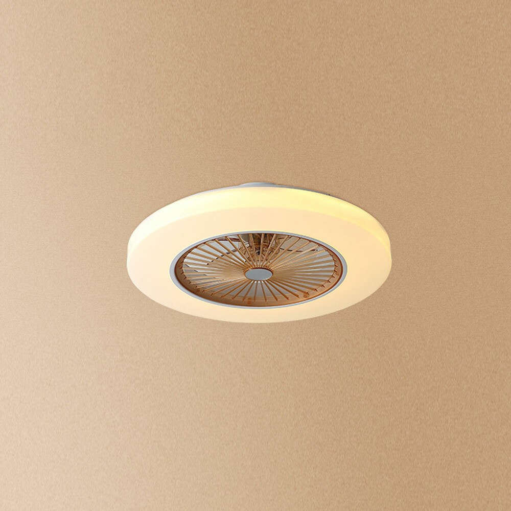 Invisible Blade 58cm Modern Ceiling Fan with Remote Control Light