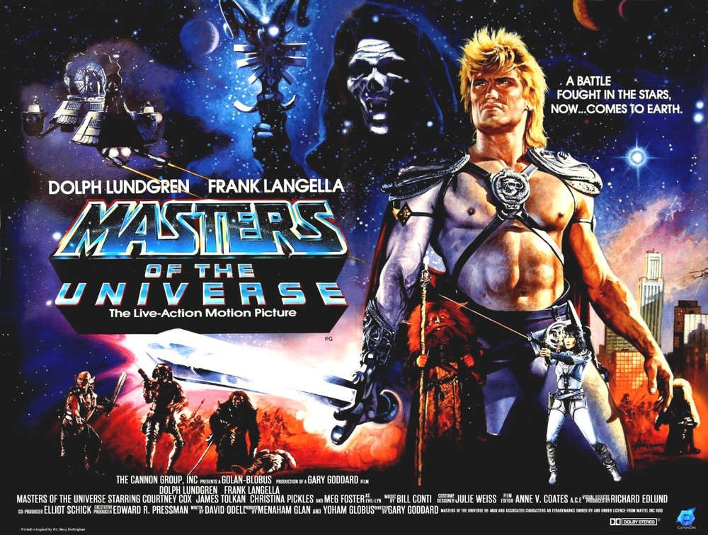 1987 Masters of the Universe UK Quad Poster 30x40 with Dolph Lundgren Free Shipping  