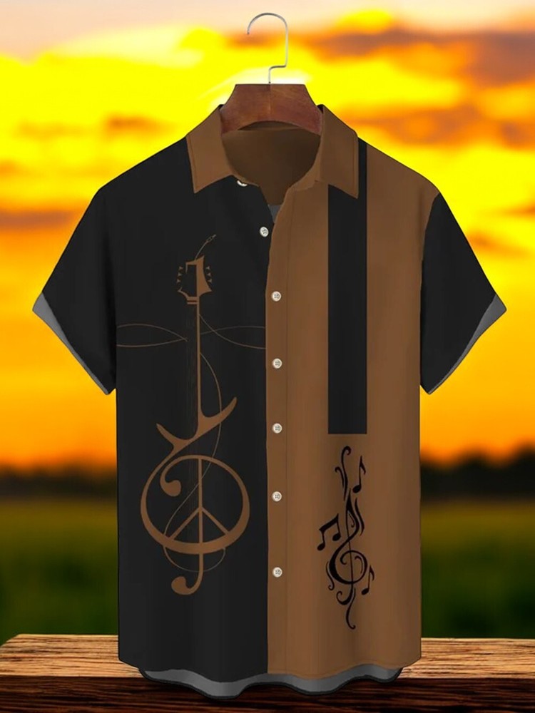 Music Elements Vacation Casual Hawaiian Shirt
