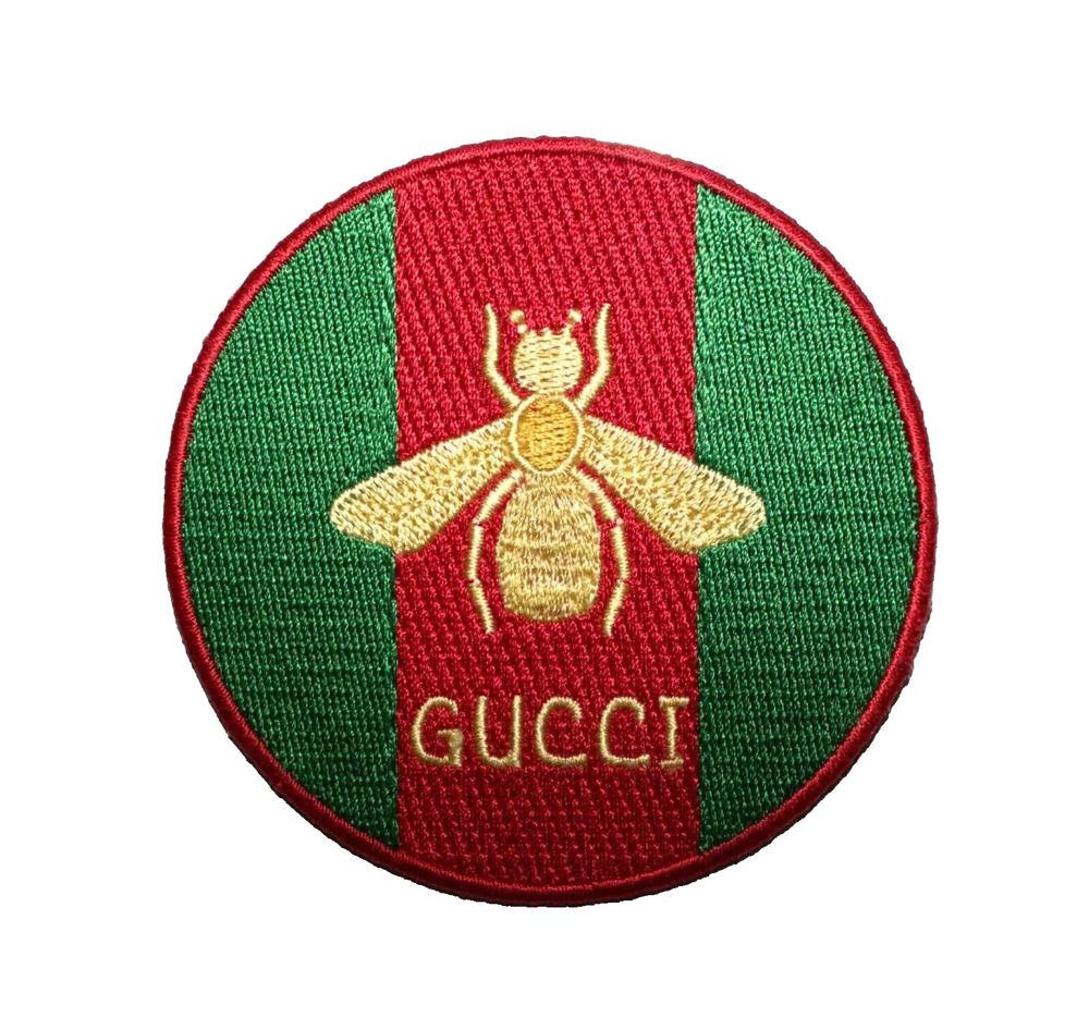 New Gucci Bee Round Embroidery Patch Sew On Size 3''*3'' Round