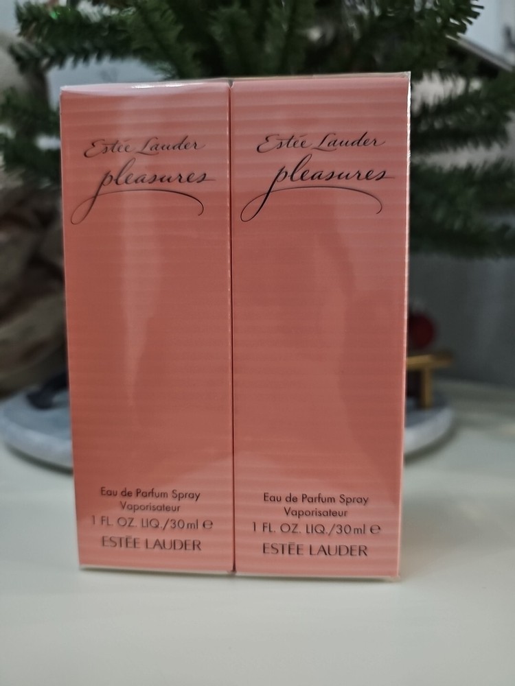 Estee Lauder Pleasures Duo 2 x 1 fl oz Eau de Parfum Spray Sealed New in Box