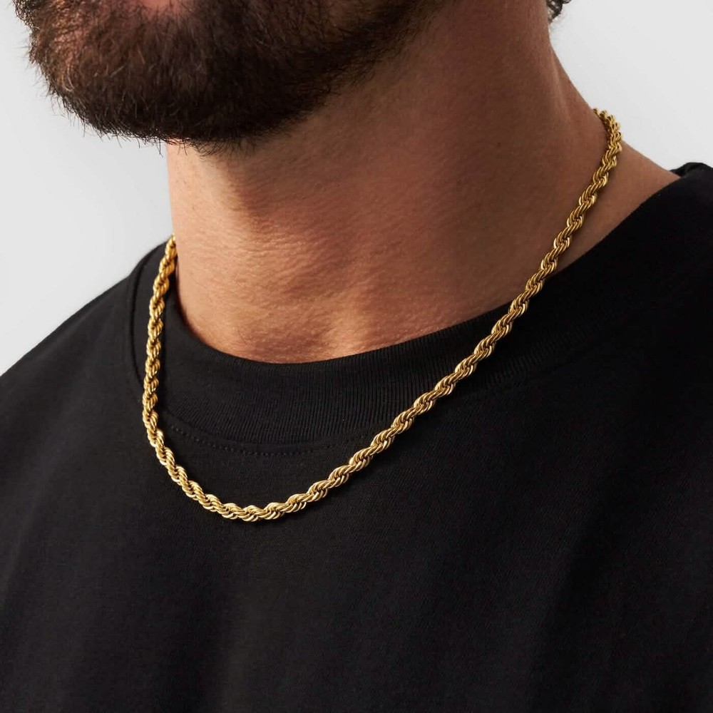 Rope Chain in Yellow Gold - 4mm