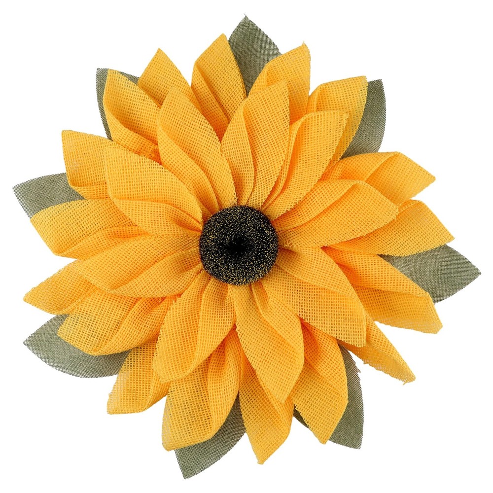 16.54 Inch Sunflower Wreath for Front Door Outdoor Wall Hanging Decor