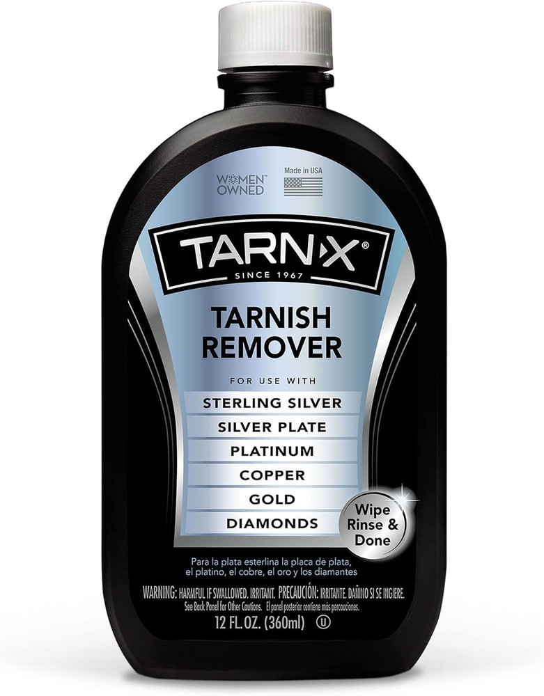 Tarn-X 12 Oz Tarnish Remover for Silver Gold Copper Jewelry Cleaner & Polish