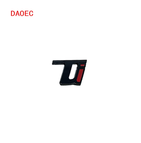 Car Metal Letter TI black Styling Decorative Stickers For Alfa Romeo 1pcs