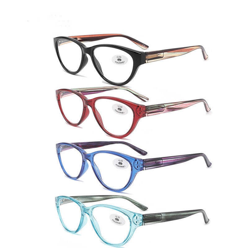 Cat Eye Glasses Big Frame Mom And Dad Reading