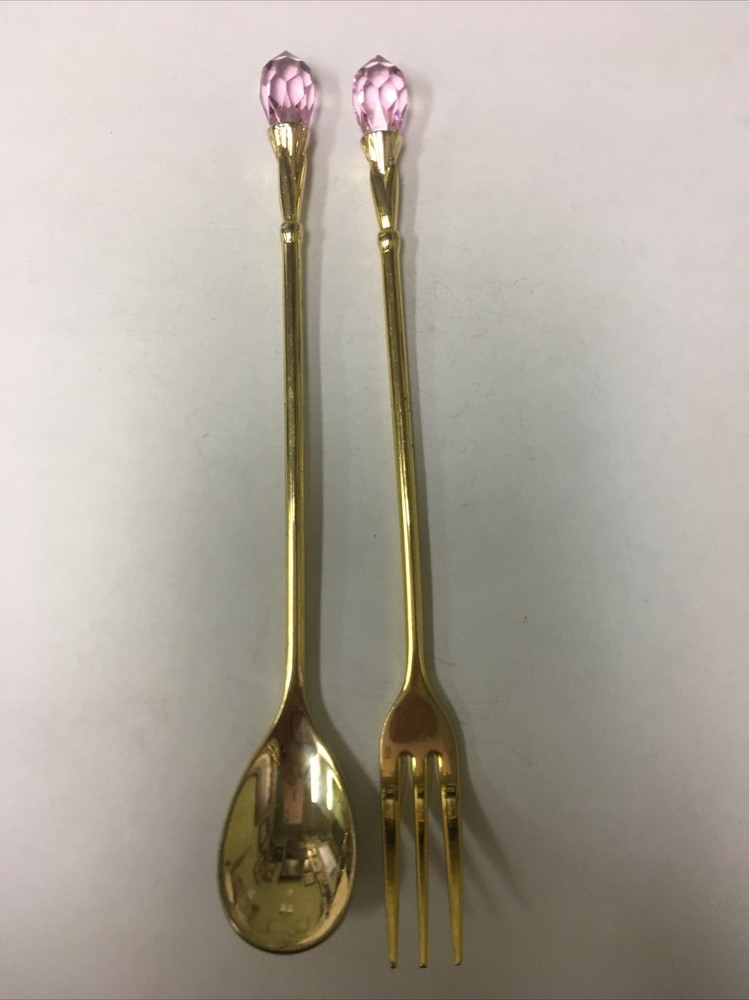 Vintage Souvenir Spoon US Collectible Spoon Fork Set 6”