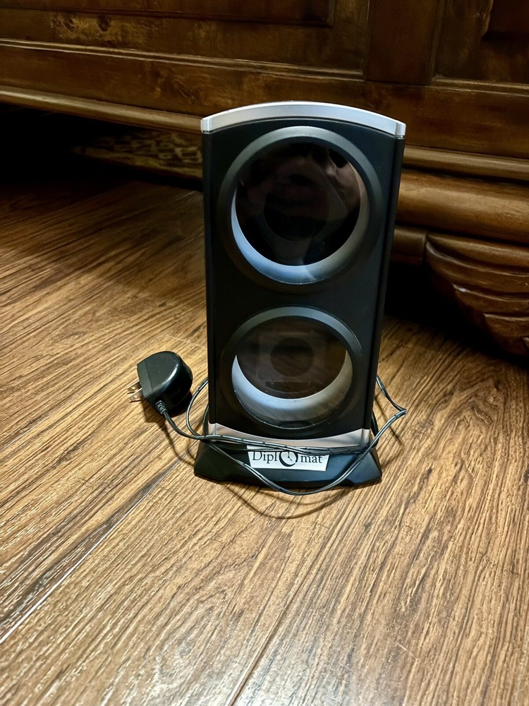 Diplomat Automatic Economy Double Dual Watch Winder Tower Silver Black