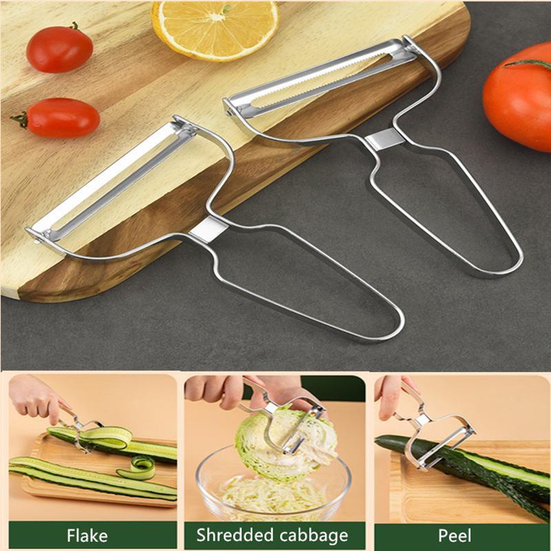 Stainless Steel Kitchen Tool Vegetable Peeler Fruit Potato Slicer Cabbage Grater
