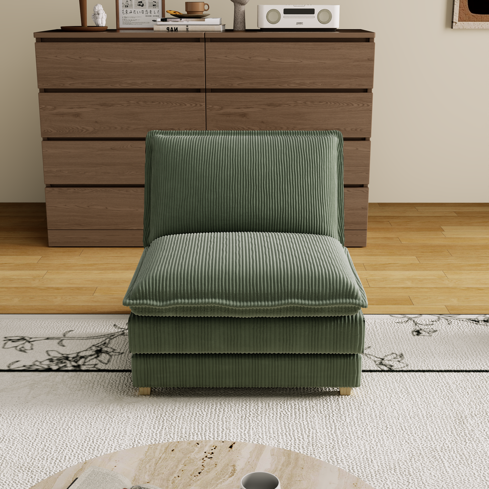 Modern L-Shaped Modular Sectional Sofa with Deep Seats & 4 Pillows for Living Room  