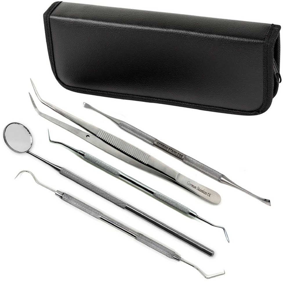 Dental Tools Scaler 5pcs Oral Hygeine Deep Cleaning Professional Set Kit Teeth