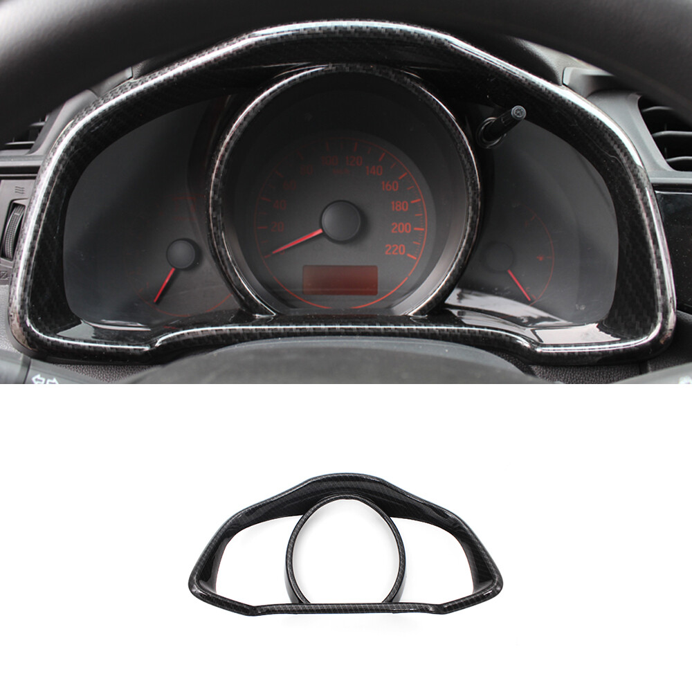 Center Console Dashboard Panel 1* For Honda Fit/Jazz 2014-2020 ABS Carbon Fiber