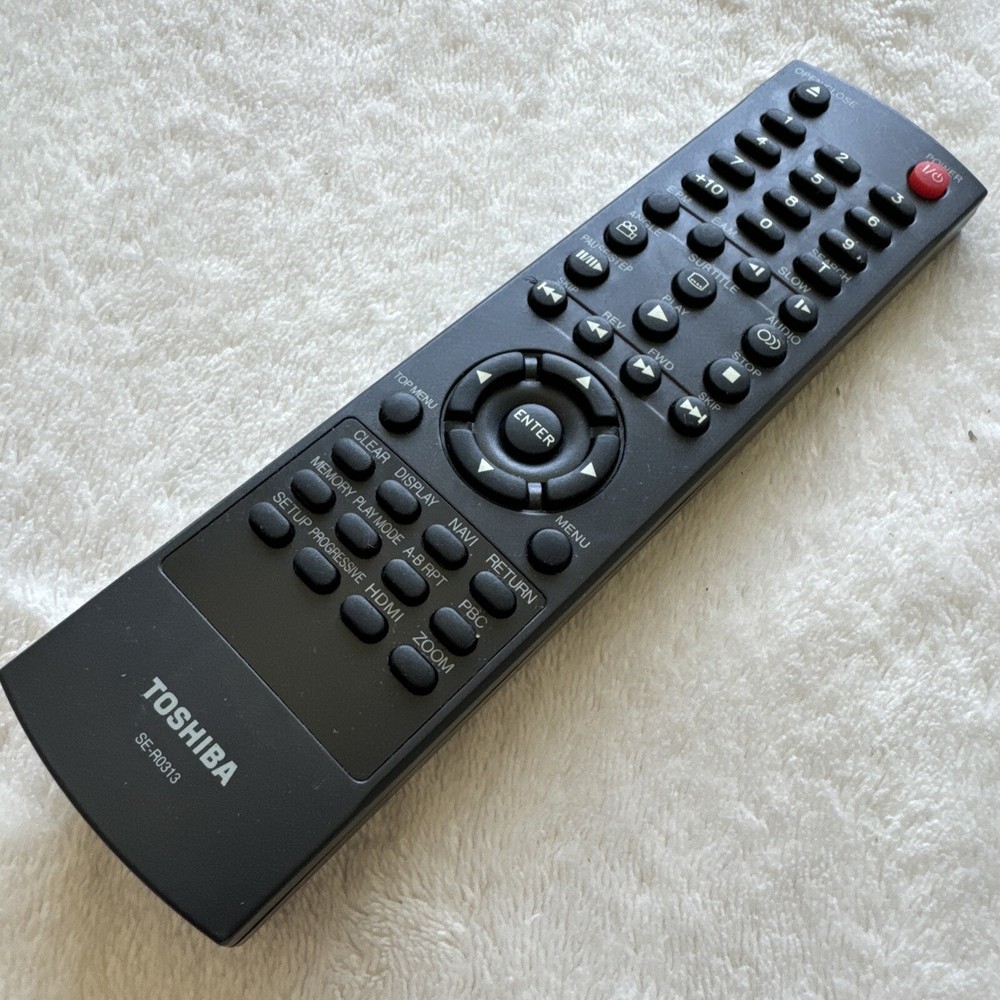 Genuine Toshiba DVD Remote Control SE-R0313 Tested and Works-