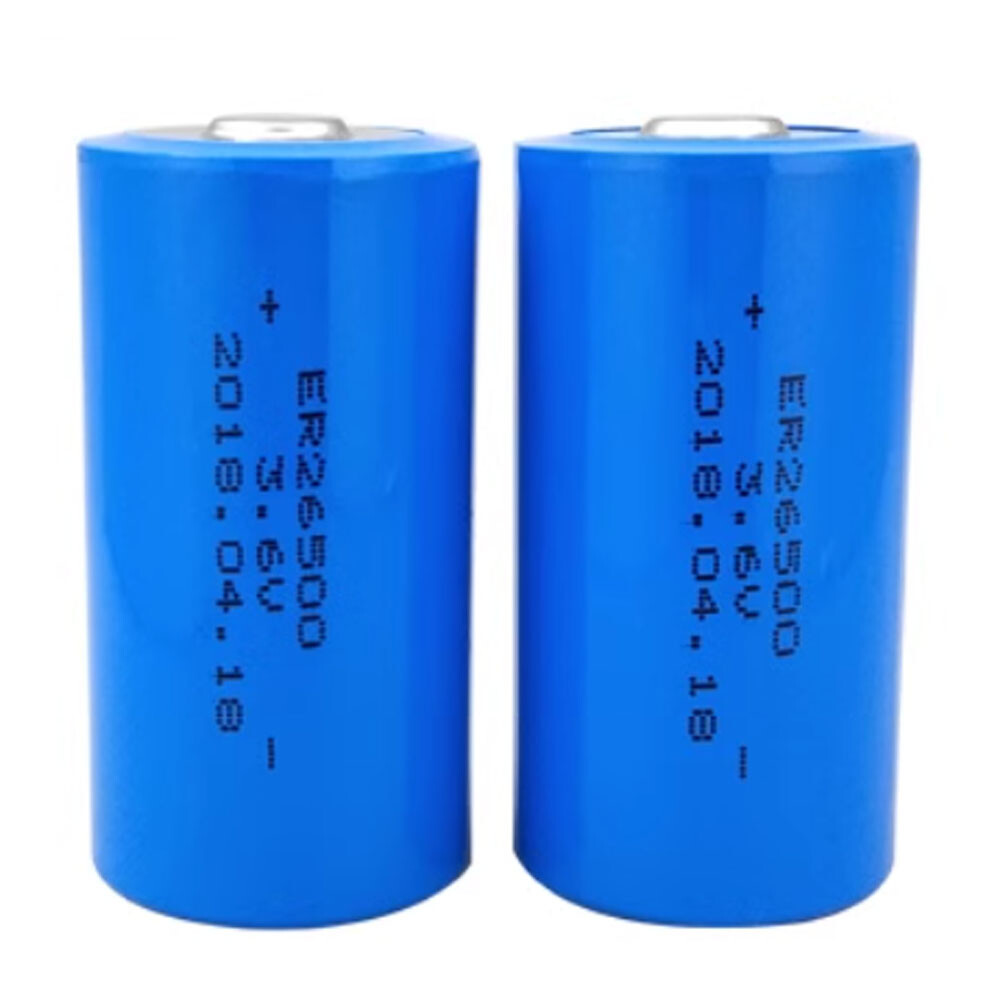 2pcs ER26500 8500mAh 3.6V Battery Without Plug for Water Meter Smoke Detector