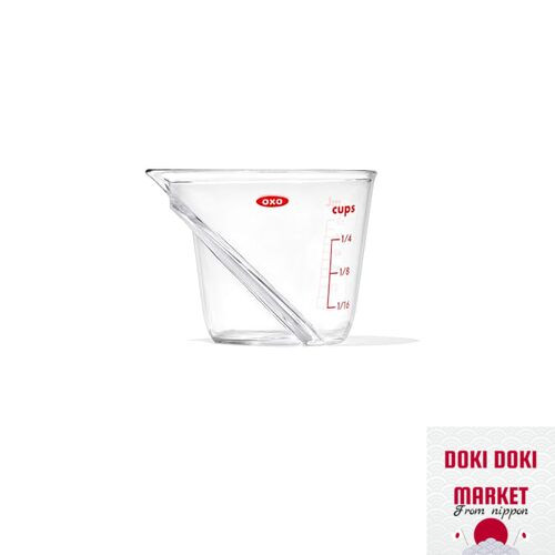 OXO Mini 60ml Microwave Safe Angle Measurement Cup by Dometier