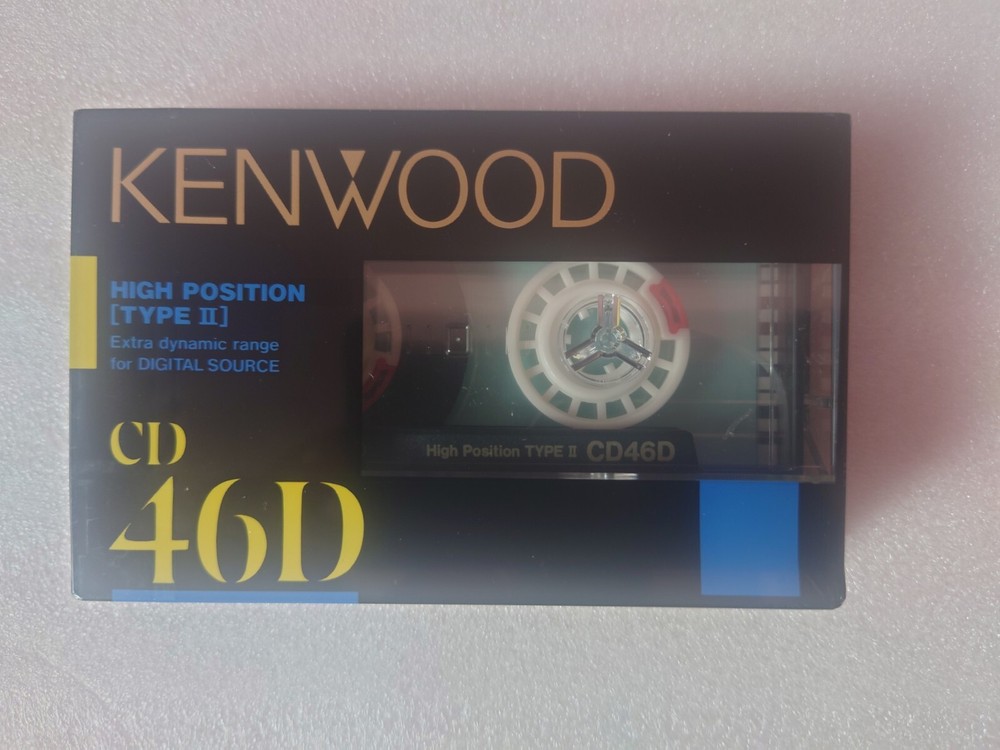 Brand new Kenwood CD 46 D audio cassette tape, blank, sealed, VERY RARE