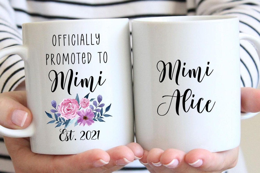Personalized Mimi Gift Mug Gift For Mimi Officially Promoted To Mimi Pregnancy