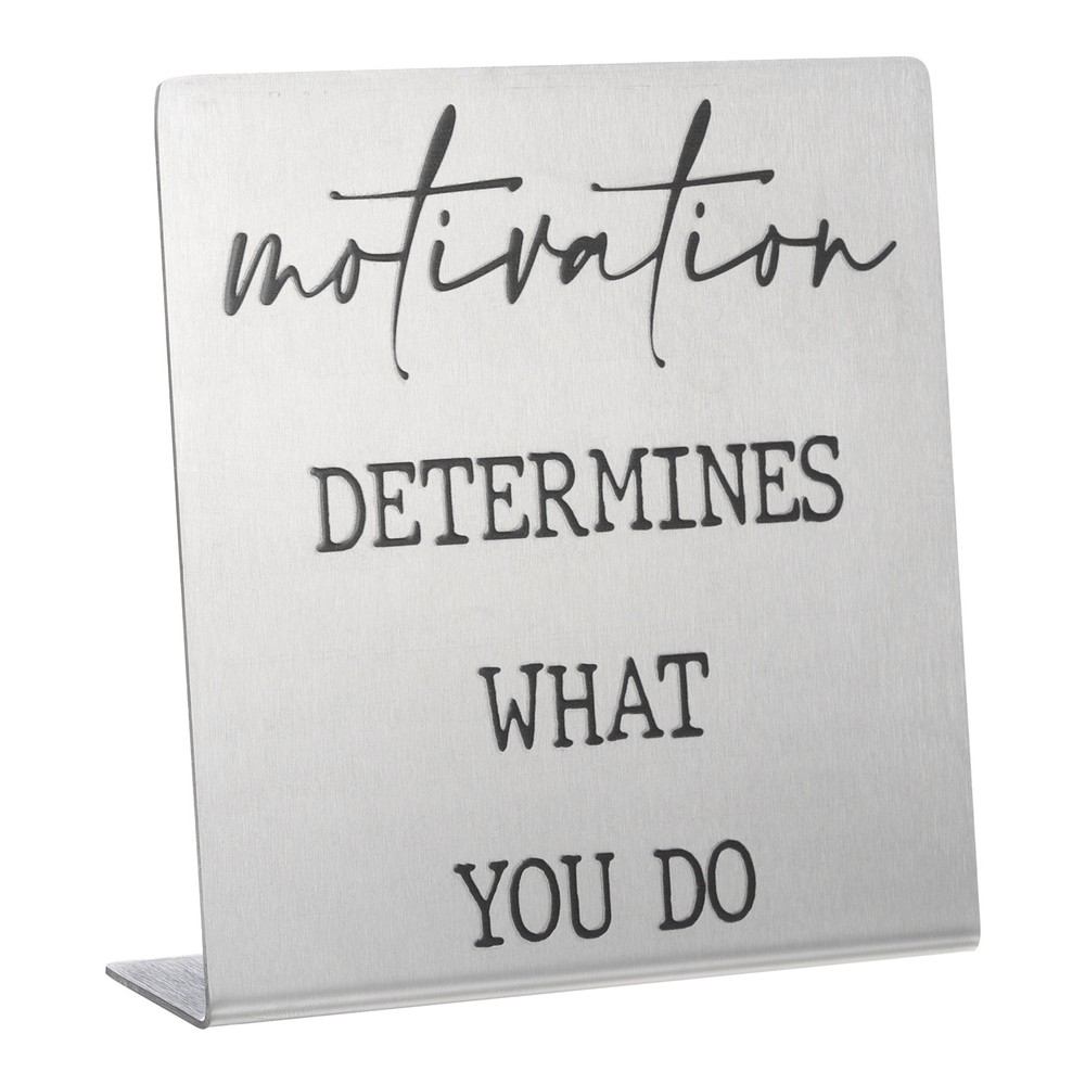 Funny Silver Desk Sign Nameplate That Determines What You Do