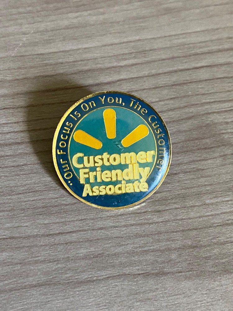 walmart customer friendly associate pin-image