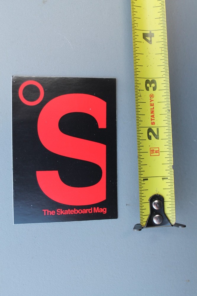 Vintage Red Black S Original Z84A Skateboard Magazine Sticker