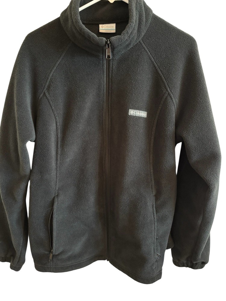 Columbia Men’s XXL Black Full Zip Fleece Jacket with Pockets