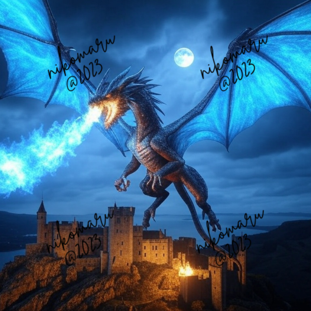 Fantasy Dragon Digital Art Wallpaper for Desktop Background-image