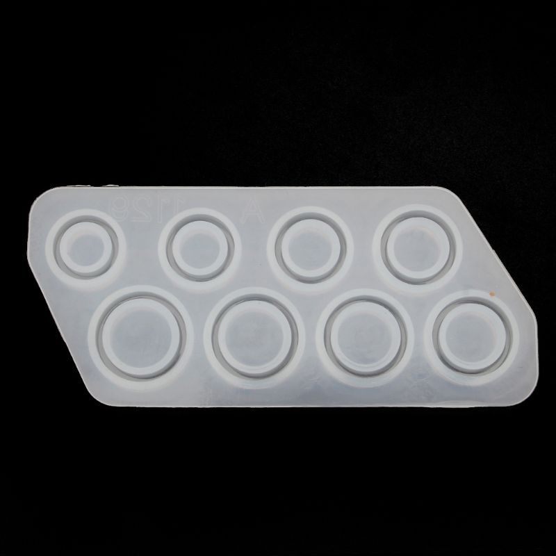 8-Piece Silicone Ring Mold Set in 5-12 Sizes for DIY Resin Jewelry  