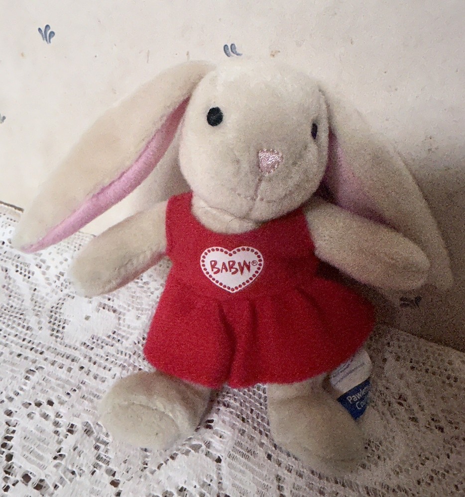 Mcdonalds Build A Bear Workshop Bunny Red Dress 2006 4” Pawlette Coufur